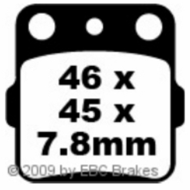 EBC FA084R Goldstuff Bremsbeläge Honda-Hm (Italien) CR 85 R/R2