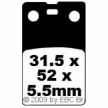 EBC FA099 Blackstuff Bremsbeläge Beta TR 125 32/33