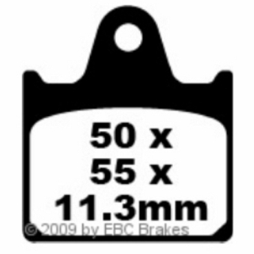 Preview: EBC FA109 Blackstuff Bremsbeläge Honda VF 1000 (RF)