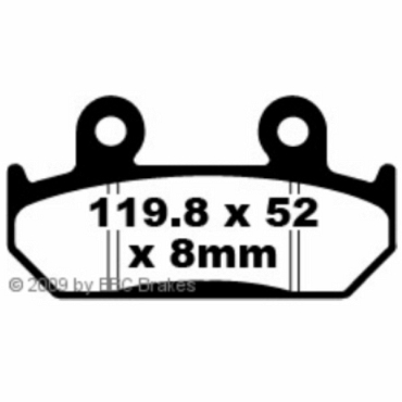 Preview: EBC FA121 Blackstuff Bremsbeläge Honda XRV 750 (M) (Africa Twin)
