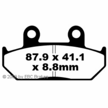 Preview: EBC FA124 Blackstuff Bremsbeläge Honda CBR 1000 (FH)