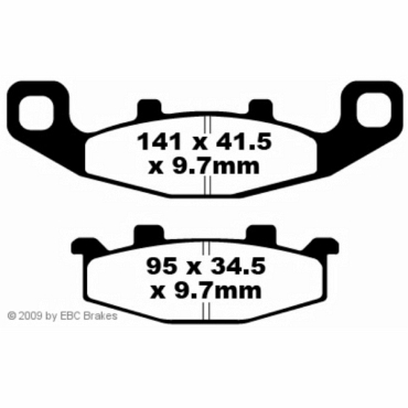 EBC FA129R Goldstuff Bremsbeläge Kawasaki GPX 600 R (ZX 600 C1-C7)