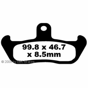 EBC FA134 Blackstuff Bremsbeläge Cagiva 750 Elefant