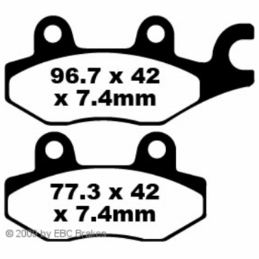 EBC FA165TT Redstuff Bremsbeläge Can Am Commander 1000 (DPS) SidexSide