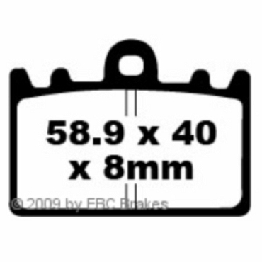 Preview: EBC FA180 Blackstuff Bremsbeläge Kawasaki ZXR 400 L1-L9