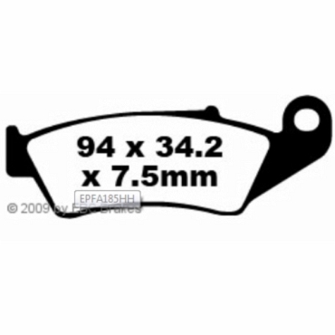 EBC FA185R Goldstuff Bremsbeläge Honda-Hm (Italien) CRE F 450 R Enduro