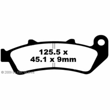 Preview: EBC FA189 Blackstuff Bremsbeläge Honda CBR 1000 (FT)