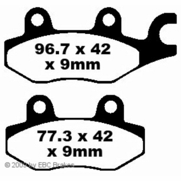 EBC FA197HH Goldstuff Bremsbeläge MZ/MUZ SX 125 (alle Modelle)