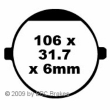 Preview: EBC FA198 Blackstuff Bremsbeläge Cagiva Roadster 125