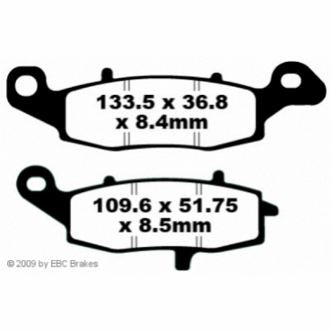 Preview: EBC EPFA229HH Extreme Pro Bremsbeläge Kawasaki ER-6N (ER 650 A7F)