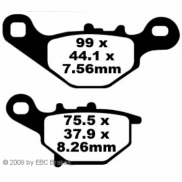 Preview: EBC FA230R Goldstuff Bremsbeläge Suzuki RM 85 K3/LK3