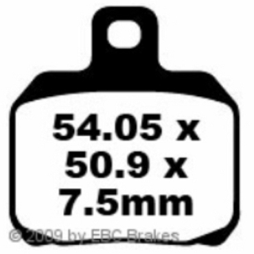 EBC FA266R Goldstuff Bremsbeläge Derbi GPR 80 Cup Radial Bremssatltel