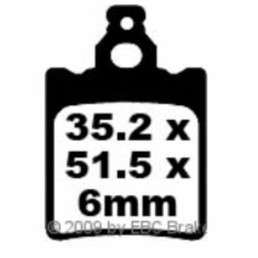 EBC FA337R Goldstuff Bremsbeläge Beta R150 (Minicross/4T/49ccm)