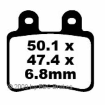 EBC FA350 Blackstuff Bremsbeläge Derbi Cross City 125