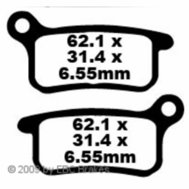 Preview: EBC FA357R Goldstuff Bremsbeläge KTM SX 65