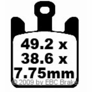 EBC FA369/4HH Goldstuff Bremsbeläge Kawasaki VN 1600 B2H/B6F/B7F (Mean Streak)