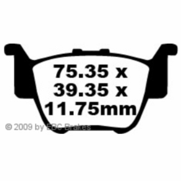 Preview: EBC FA373R Goldstuff Bremsbeläge Honda TRX 680 (FAA) (Fourtrax Rubicon)