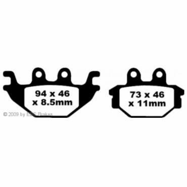 EBC FA377 Blackstuff Bremsbeläge Adly 300 RS Quad