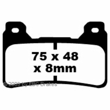 EBC FA390HH Goldstuff Bremsbeläge Honda CBR 600 (RR9) (Radial Bremssattel)