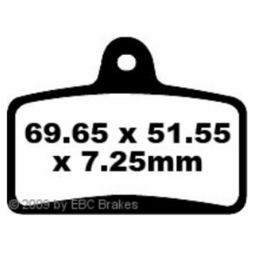 EBC FA399 Blackstuff Bremsbeläge Derbi GPR 125 Nude (Radial Bremssattel) (2T)
