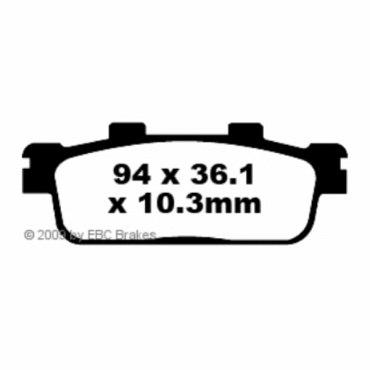 EBC FA427TT Redstuff Bremsbeläge Sym Quadlander 250