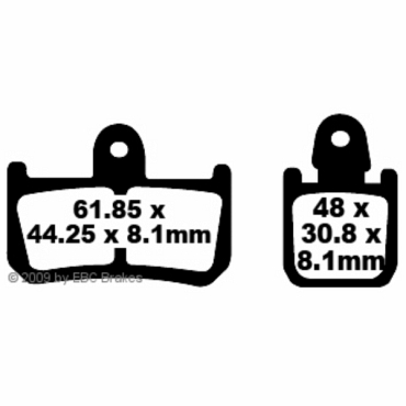 EBC FA442/4HH Goldstuff Bremsbeläge Yamaha YZF R1