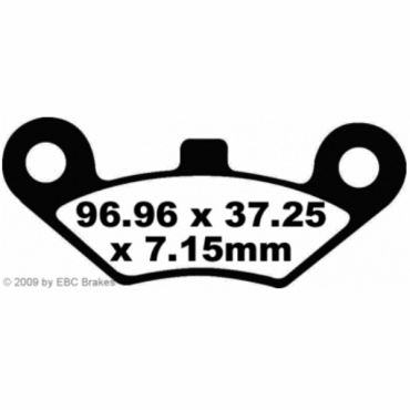 EBC FA453TT Redstuff Bremsbeläge Linhai ATV 600EFI (4x4)