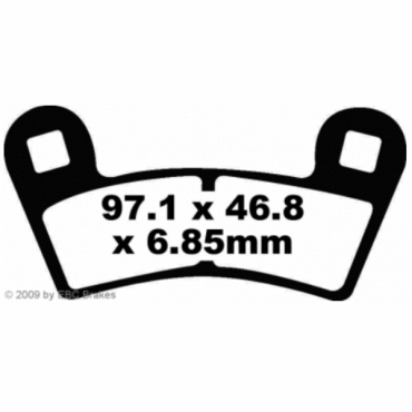 Preview: EBC FA456R Goldstuff Bremsbeläge Polaris Side x Side 800 Ranger RZR S EFI
