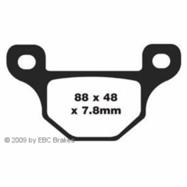 Preview: EBC FA481 Blackstuff Bremsbeläge Quadzilla CUV 300 E 4x4 Side x Side