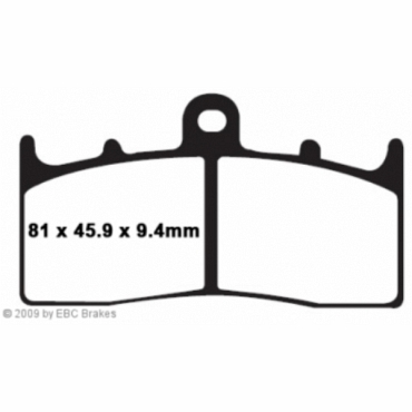 Preview: EBC FA613HH Goldstuff Bremsbeläge BMW K 1600 GTL