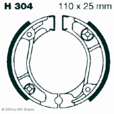 EBC H304 Premium Bremsbacken Honda CT 110 A / B /C / D / K / M
