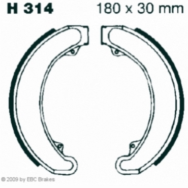 Preview: EBC H314 Premium Bremsbacken Honda CB 250 (K5)