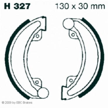 Preview: EBC H327G Premium Bremsbacken Water Grooved Honda XR 250 (RC)