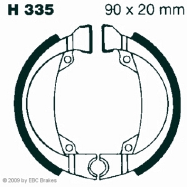 EBC H335 Premium Bremsbacken Honda PXR 50