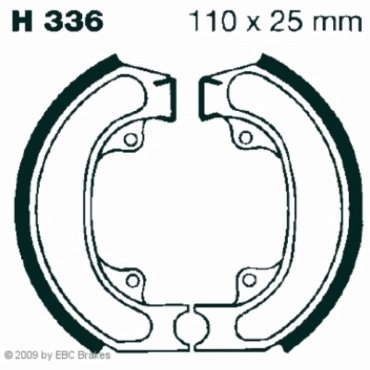 Preview: EBC H336 Premium Bremsbacken Honda Lead 90