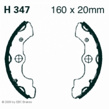 Preview: EBC H347 Premium Bremsbacken Honda TRX 400 (FWX)