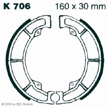 EBC K706 Premium Bremsbacken Kawasaki Z 440 C2