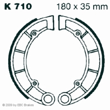EBC K710 Premium Bremsbacken Kawasaki KVF 400 C1/C2/C3/C4 (Praiire 4 x 4)