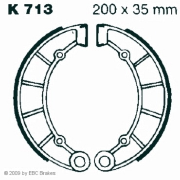 Preview: EBC K713 Premium Bremsbacken Kawasaki Z 900 A4