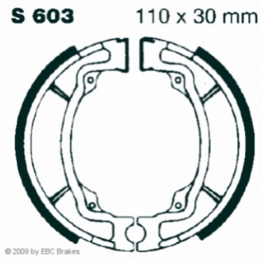 EBC S603 Premium Bremsbacken Kawasaki AR 50 A1/C2-C10