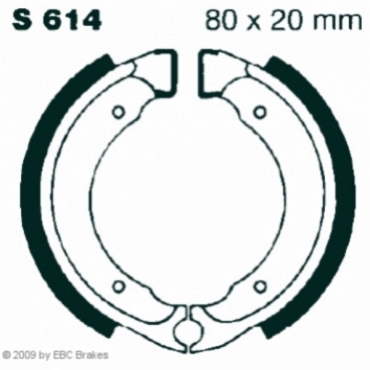 EBC S614 Premium Bremsbacken Suzuki LT-A 50 K3 Quadmaster