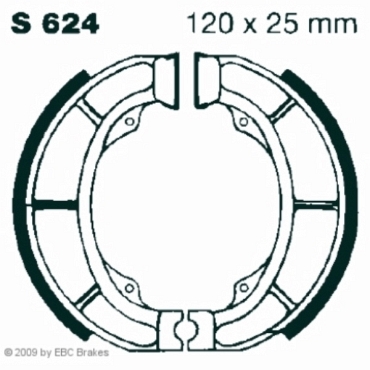 EBC S624 Premium Bremsbacken PGO Charge 125 A/B