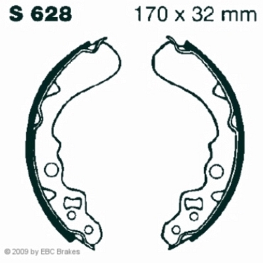 Preview: EBC S628G Premium Bremsbacken Water Grooved Suzuki LT-F 250 FX/FY/FK1/FK2