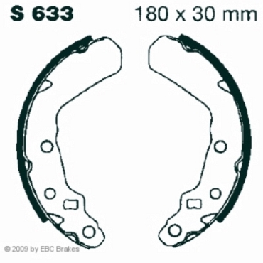 Preview: EBC S633G Premium Bremsbacken Water Grooved Suzuki LT-F 4WD N