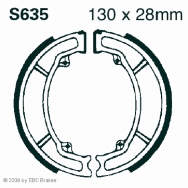 Preview: EBC S635 Premium Bremsbacken Suzuki UC 125 X/Y (Epicuro)