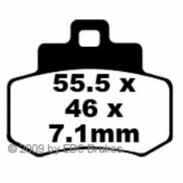 Preview: EBC SFA356 Scooter Bremsbeläge Kymco Grand Dink 250 (S400)