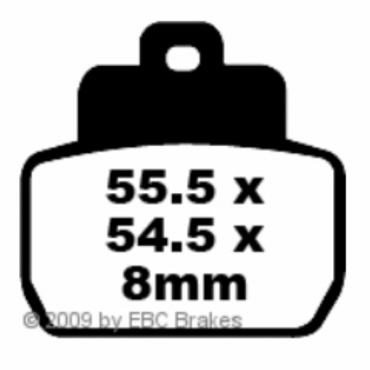 Preview: EBC SFA425 Scooter Bremsbeläge Piaggio X8 250 ie