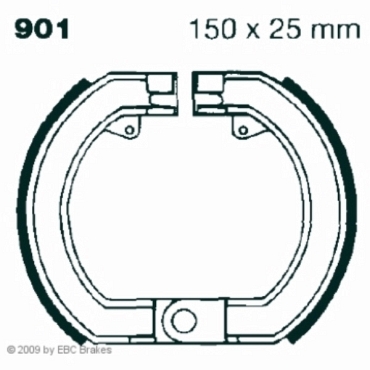 EBC V901 Premium Bremsbacken LML Star 150 Deluxe (Scheiben Modell)