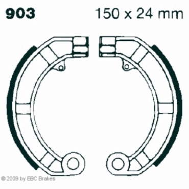 EBC V903 Premium Bremsbacken Vespa PX 125/150