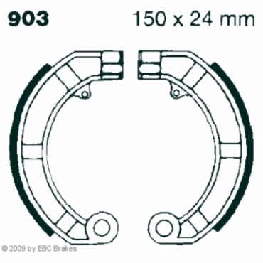 EBC V903 Premium Bremsbacken Vespa PX 125 E/EFL